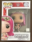 Funko Pop WWE Sasha Banks #42 Vaulted 2017 With Pop Protector