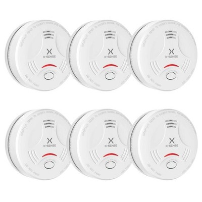 X-Sense SD11 Rauchmelder 6er Set   Autark   85 dB Alarm   Sicherer Brandschutz