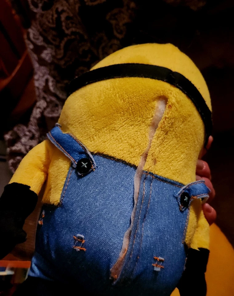 DESPICABLE ME 2 MINION DAVE Talks Ilumina Ojos Pop Out Peluche Thinkway Juguetes 11" Foto 4 de 4