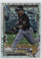 2021 Bowman Chrome Prospects Shimmer Refractor Nick Gonzales #BCP-224 4d3