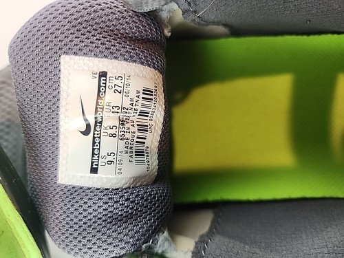 Nike Dual Fusion Run 3 Hombre Gris Verde Zapato para Correr Talla 9.5 - Imagen 9 de 9