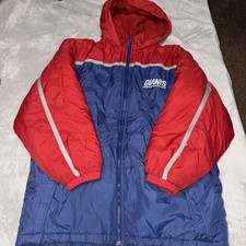 VTG 90s Reebok NY Giants Puffer Coat Youth Size XL READ