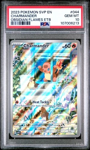 2023 POKEMON SVP EN-SV BLACK STAR PROMO #044 CHARMANDER PSA 10