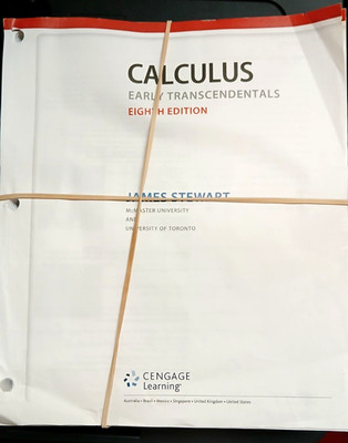 CALCULUS EARLY TRANSCENDENTALS by James Stewart 8th Edition LOOSE-LEAF VG