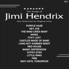 KARAOKE CD G Backstage 7317 JIMI HENDRIX ROCK Favorites IN BLACK SLEEVE NEW 