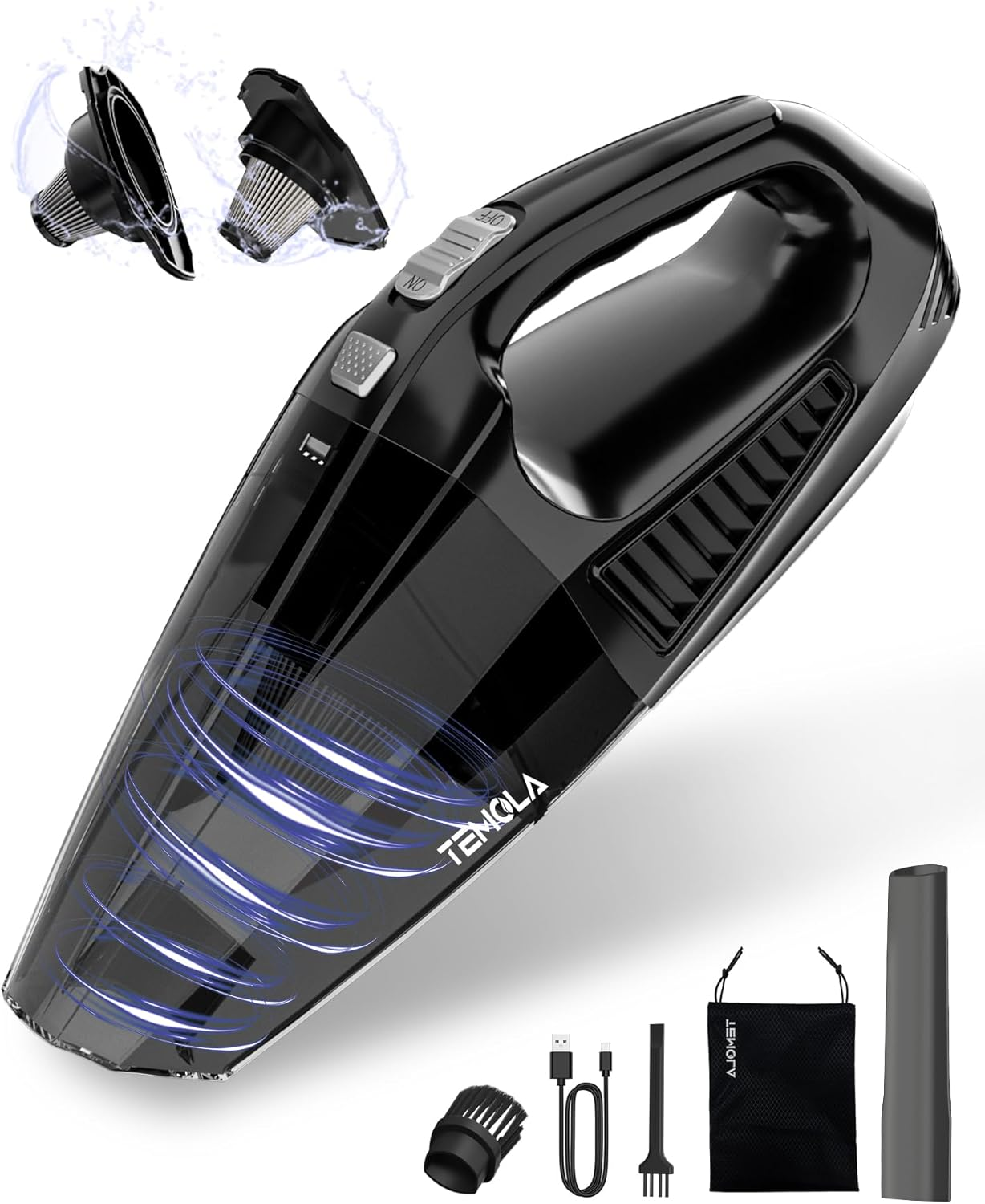 Cordless Handheld Vacuum with 12000Pa Brushless Motor for Car and Home-image