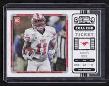 Rashee Rice 2023 Panini Chronicles Draft Picks #18 Contenders College Ticket SMU