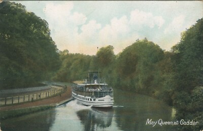 MAY QUEEN AT CADDER, RADDAMPFER - Lanarkshire Versand Postkarte