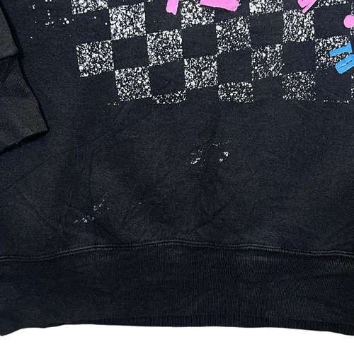 Vintage Polaris Racing Snowmobiling Spellout Graphic Black Sweatshirt Medium - Picture 5 of 5