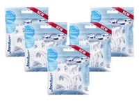 5 x Jordan Easy Flosser 3in1 Tooth Floss Dental Sticks Tongue Cleanser 36 pcs 
