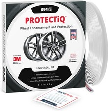 Rimiq Protectiq Universal Rim Protector White 14 Trim Fits Up To 24 Rims