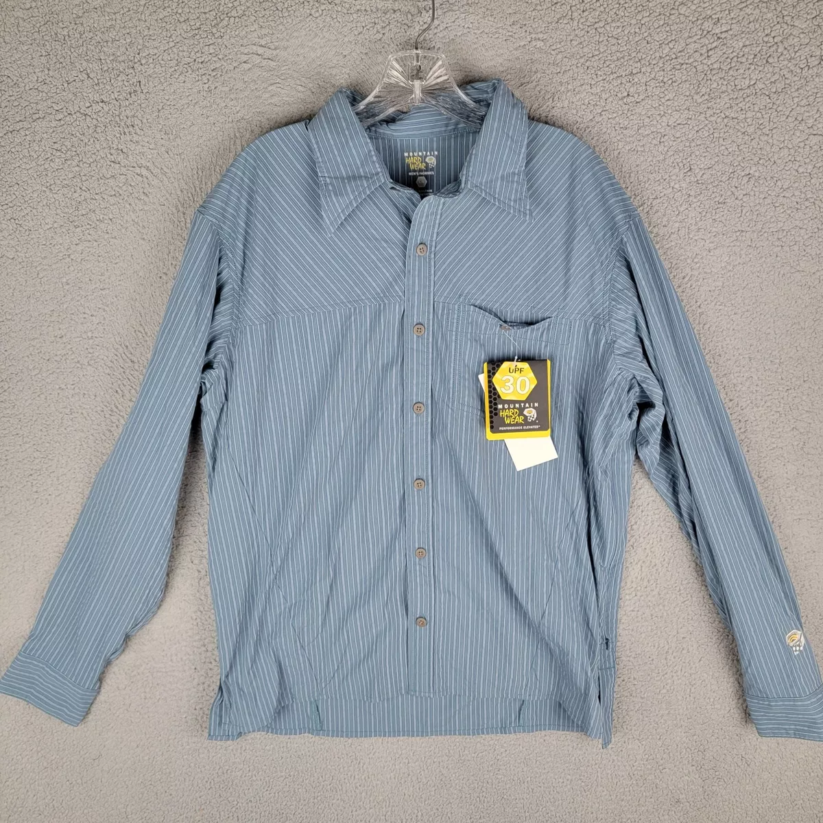 Mountain Hardwear Men s Large Leno Long Sleeve Shirt UPF 30 eBay