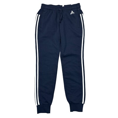 Adidas Jogginghose Jogginghose Bündchen Kordelzug Blau Damen Small