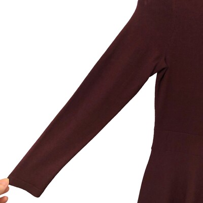 Theory Solid Deep Burgundy Mock-neck Long Sleeve Fit & Flare Dress S | eBay Theory Solid Deep Burgundy Mock-neck Long Sleeve Fit & Flare Dress S | eBay