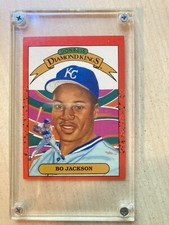 1989 Donruss  Bo Jackson Diamond Kings #1 Error Card White Dots 