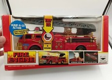 1992 New Bright Bump N Go Fire Engine 158 Lights, Siren - Engine 2 M.F.D. 