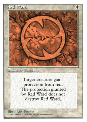 MTG - Fourth Edition  - Red Ward - NM