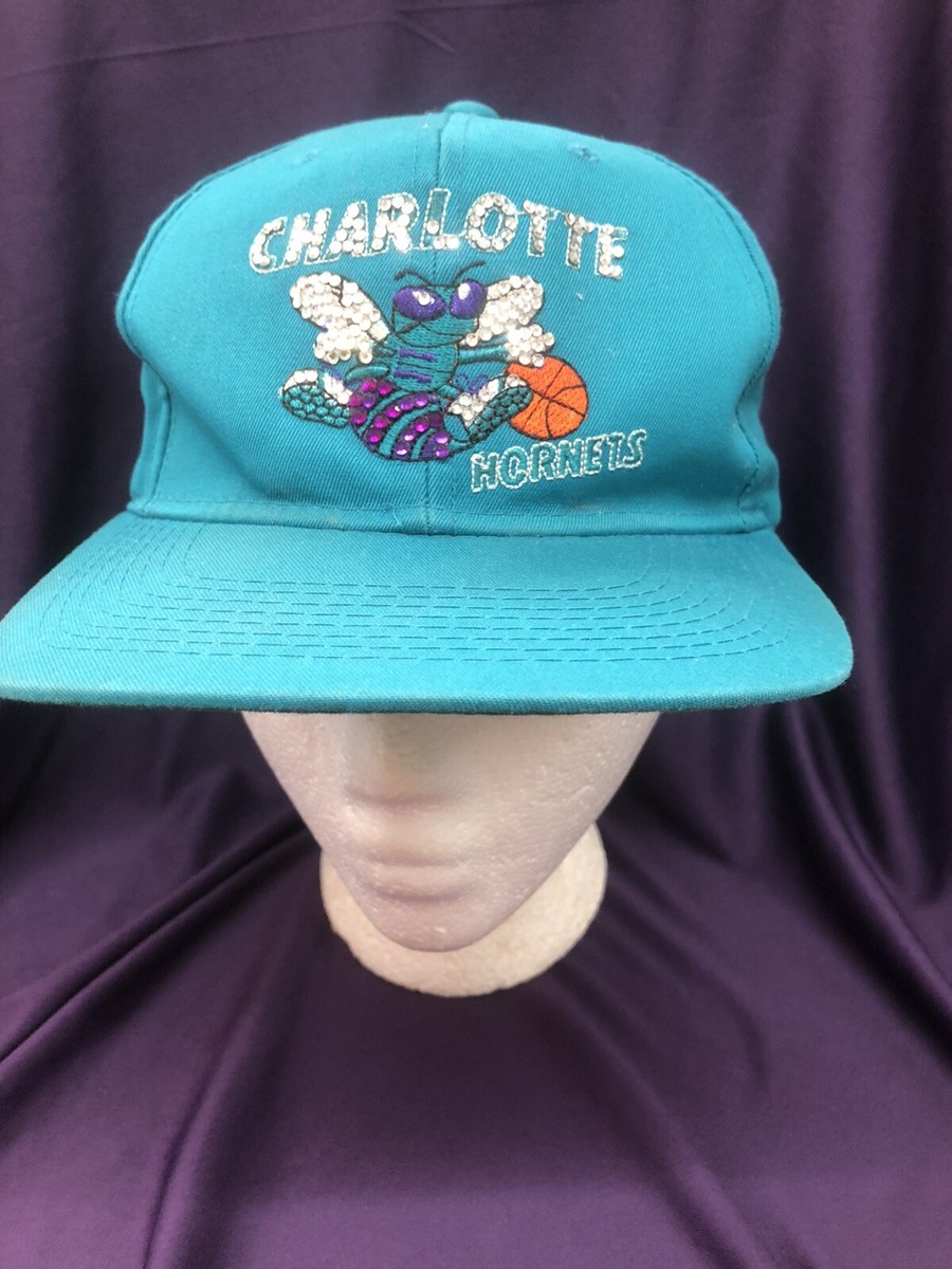 Charlotte Hornets サイン入りキャップ Vintage Original 1990's Charlotte Hornets Cap Hat with