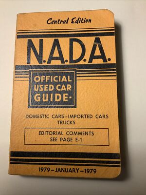 NADA Official Used Car Guide Price Central Edition January 1979 Free