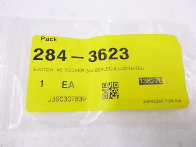 Genuine OEM CAT 284-3623 24V Hydraulic Rocker Switch For Wheel