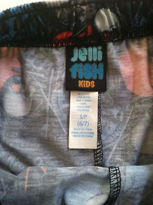 Boxer Enfant Jelly Fish – Taille SP (6-7 Ans), Motifs Crânes, 100% Polyester, Neuf