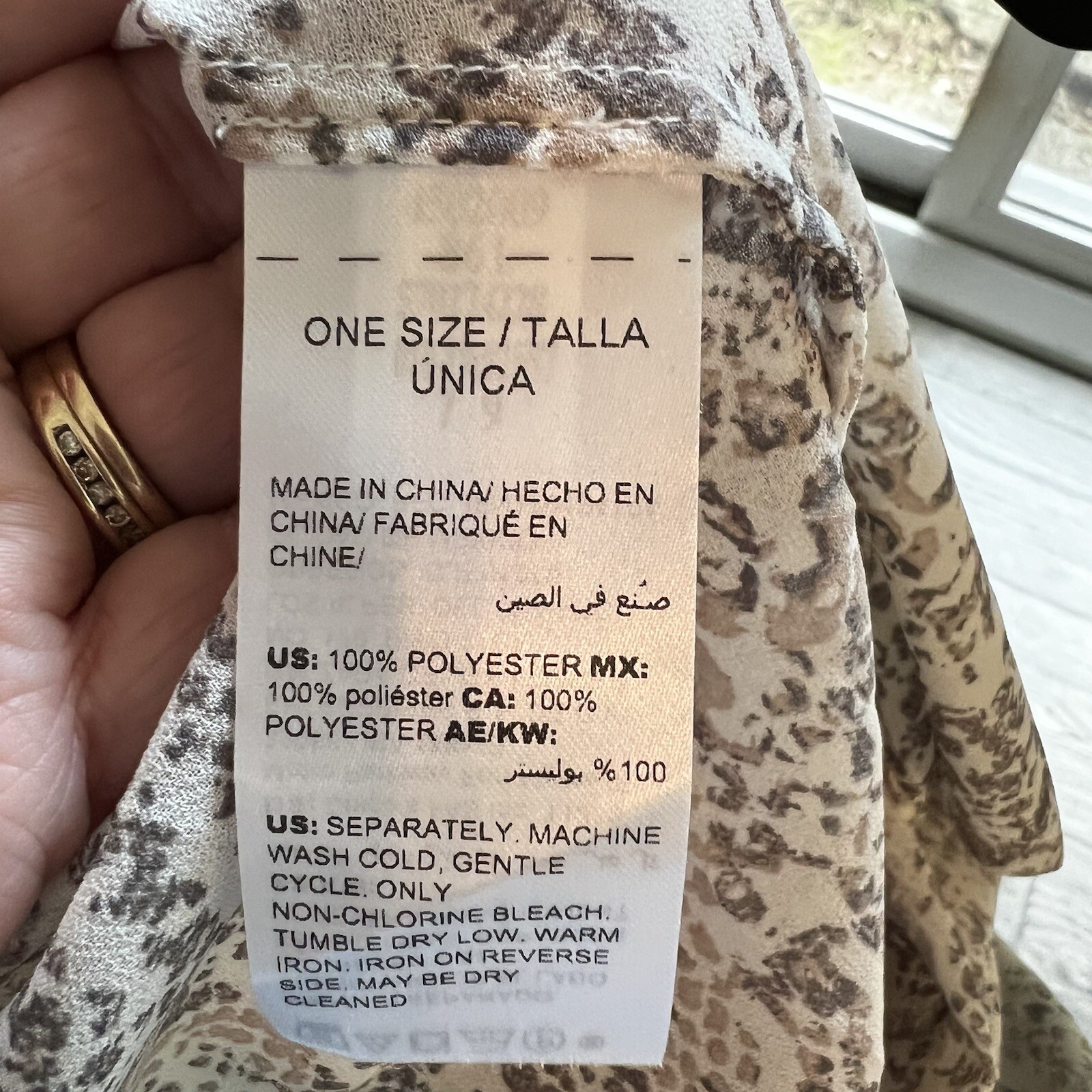 Chicos womens button down blouse sheer snakeskin … - image 5