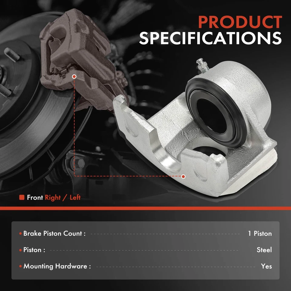 Pinza de freno lateral derecha pasajero delantero para Ford F-100 F-150 F-250 E-150 Econoline Foto 2 de 4