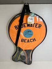 Bluewater Beach Paddle Ball Game - Paddle Ball Set Premium Set of 2 Paddle Ball