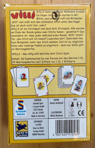 Willi - Hans im Huerce - Juegos - Günter Burkhardt - embalaje original mercancía nueva - - Imagen 2 de 2