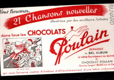 BUVARD -  CHOCOLATS POULAIN. Ma petite folie. BE (CLA109)