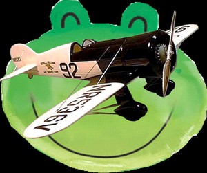 vintage toy plane that flies in circles