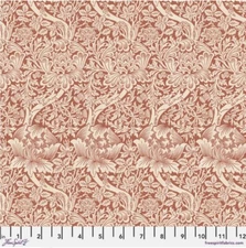 Free Spirit Morris & Co Emery Walker's Rose & Thistle Madder Fabric By The Yard