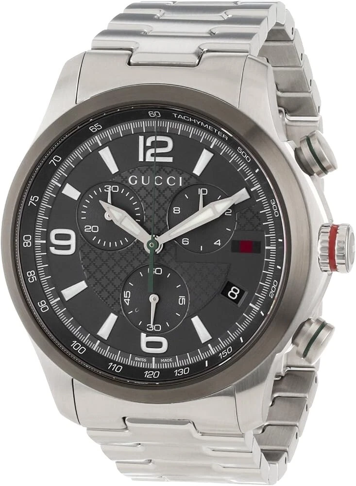 Montre pour homme Gucci G Timeless cadran gris acier inoxydable   YA126238