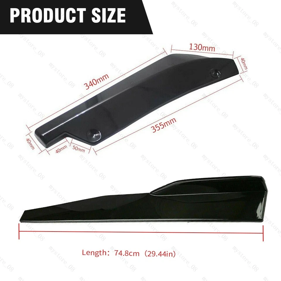 Para INFINITI G25 G35 G37 M45 parachoques delantero labio/falda lateral/labio trasero/varillas de puntal Foto 3 de 4