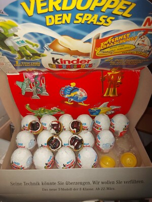 Ü-Ei Schokoware  Top Rarität noch nie ausgepackt!!! 15x Eier Mecedes Benz 