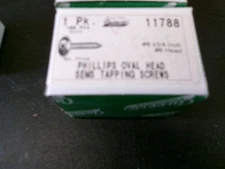 LOT OF 100 AU-VE-CO PRODUCTS 11788 PHILLIPS OVAL HEAD SEMS TAPPING SCREWS