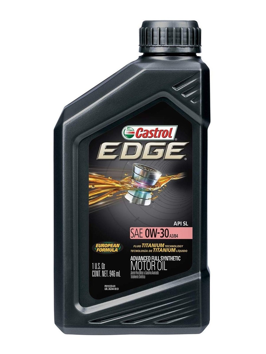 Castrol Edge Euro 0W-30 A3/B4 Advanced Full Synthetic Motor Oil, 1