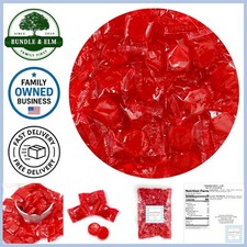 Cinnamon Discs Hard Candy 2lb Bag Individually Wrapped Old Fashioned Red Candies