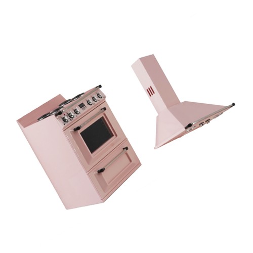 1:6 miniature dollhouse Stovetop oven Range Hood Kitchen Appliances furnitures