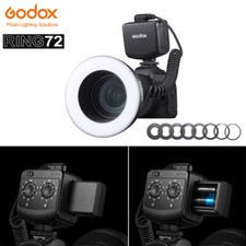 Godox RING72 Macro LED Ring Light For Canon Nikon Pentax Olympus Panasonic DSLR