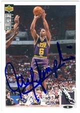 Jay Humphries autographed Basketball Card (Utah Jazz) 1994 Upper Deck CC #306