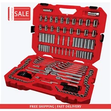 Craftsman159-Piece Standard SAE & Metric Chrome Mechanics Tool Set w/ Hard Case