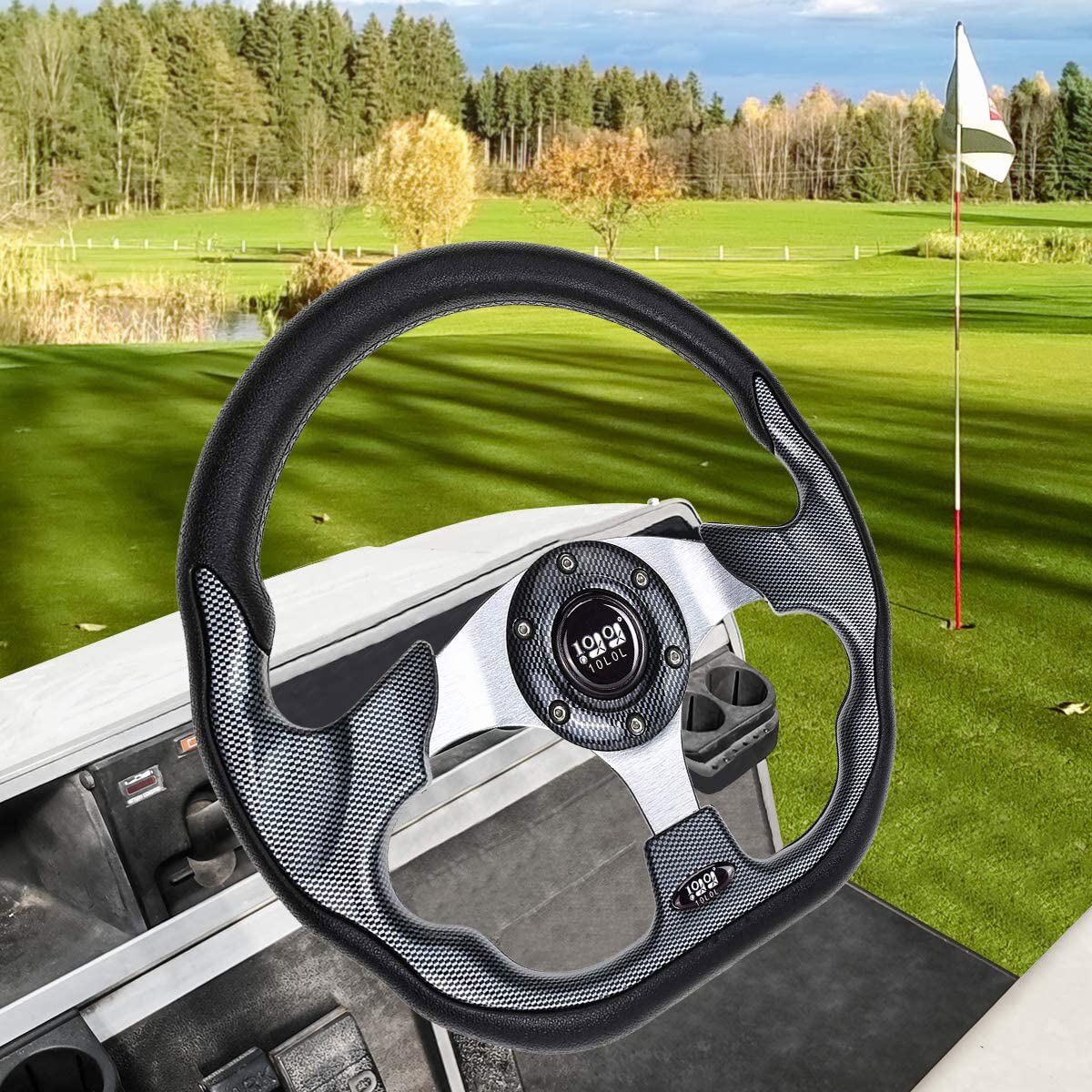 Club Car-EZGO-Yamaha - GTW Carbon Fiber Steering Wheel main image 1