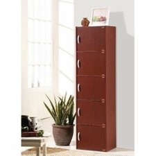 5 Door Storage Cabinet Shelf Organizer Bookcase Pantry Cupboard Closet COLORS