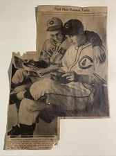 Chuck Klein Cubs Chick Hafey Reds 1934 Sporting News Baseball 8X12 Panel