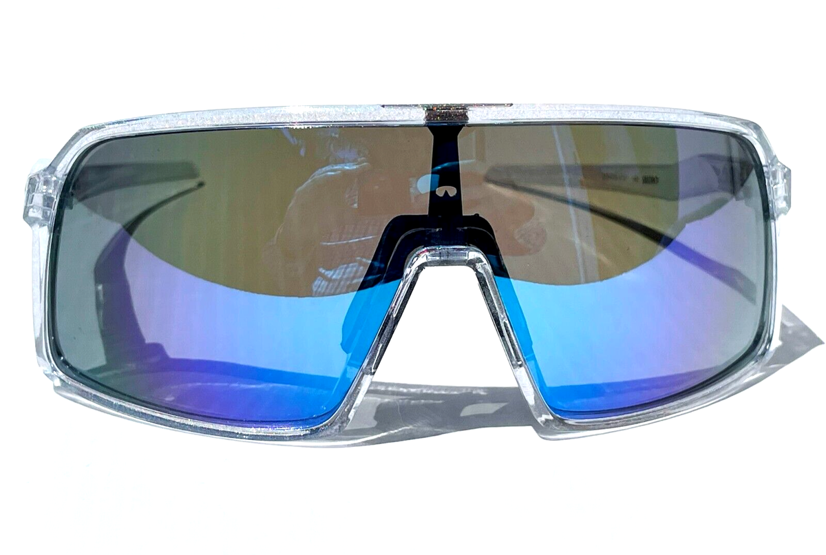 NEW Oakley SUTRO Shiny Moon Dust POLARIZED Galaxy Blue Lens