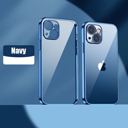 Soft Shockproof Case Cover Clear Plating For iPhone 15 14 13 Pro Max 13 12 Mini - Picture 17 of 31