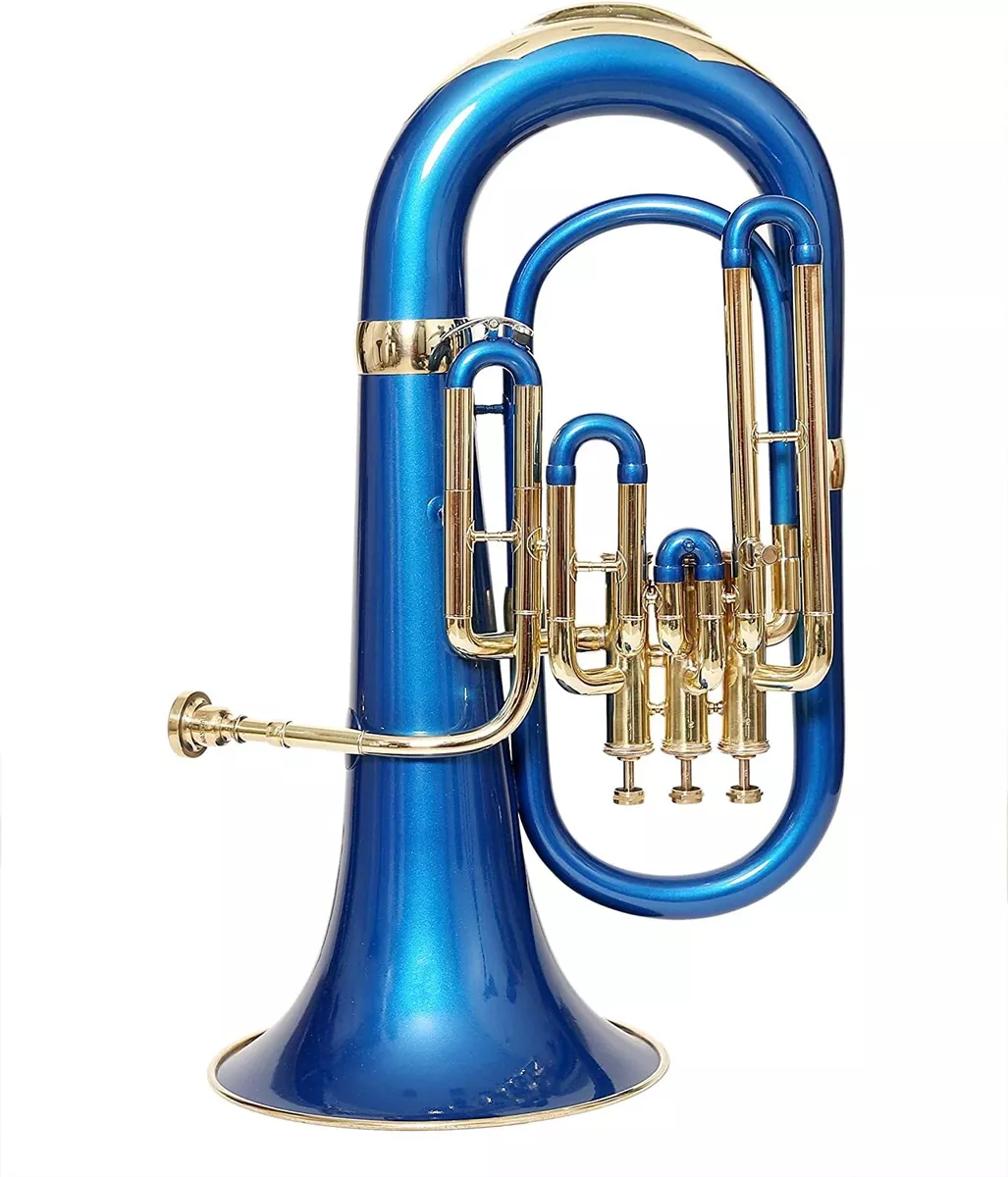 Euphonium 3 Valve Bb Pitch With Carry Case Mouthpiece Brass