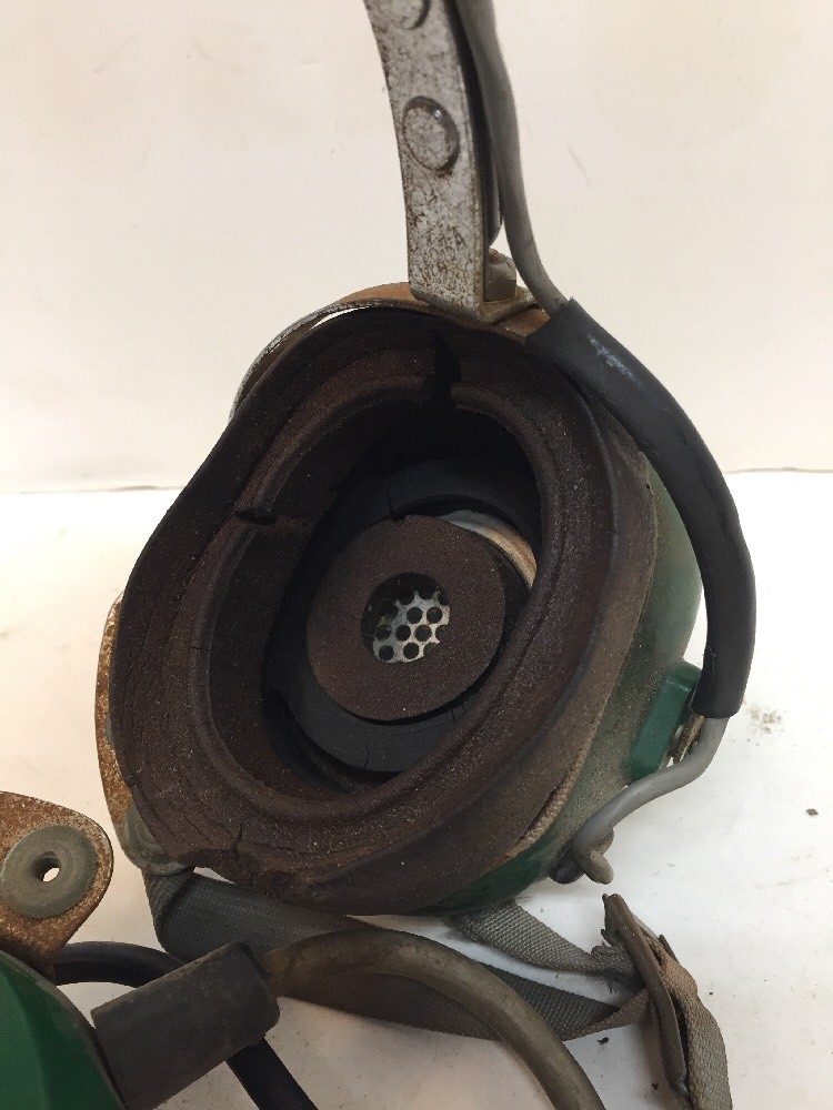 Vintage David Clark Straightaway Headset & Mouthpiece 3728 For Parts