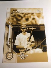 2020 Topps Opening Day Dugout Peeks Jumbo 5x7 Kris Bryant Cubs DP4 02/10
